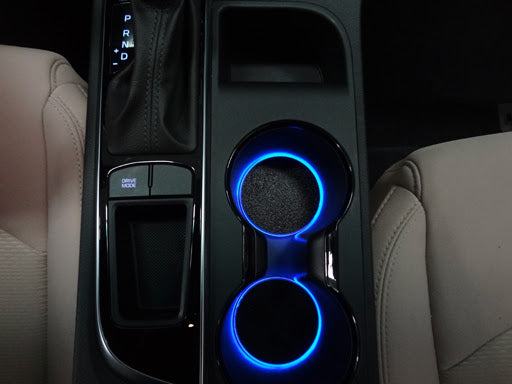 Hyundai Sonata 2015-2017 Center Console Custom LED Cup Holder Lights