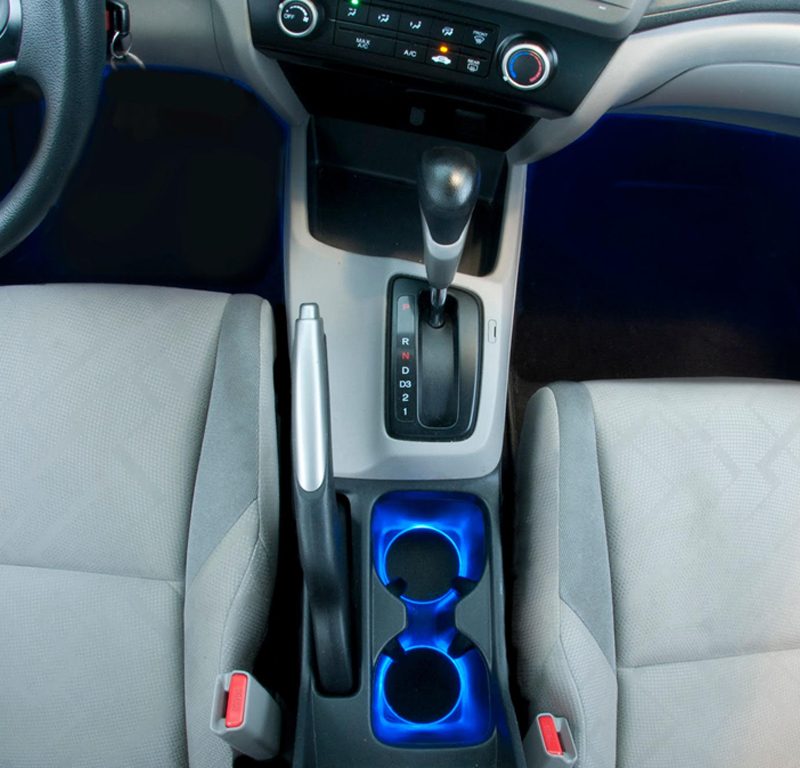 Honda Civic 2012 2015 Center Console Custom Led Cup Holder Lights